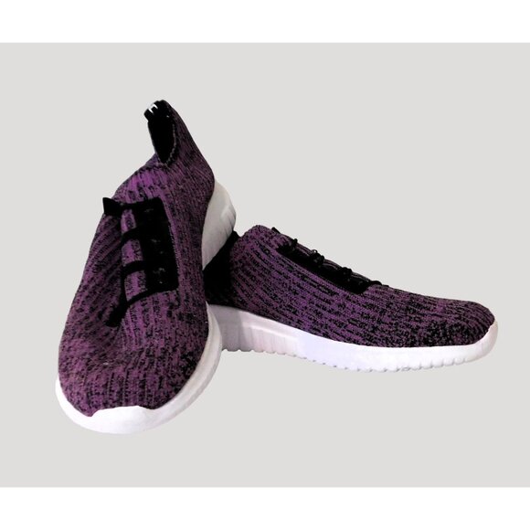 Tiosebon Slip-On Walking Sneakers Size 43 11 Purple Lightweight Stretch Comfort - Picture 9 of 10
